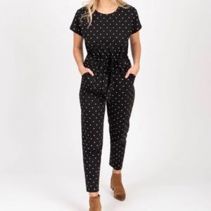 Piper & Scoot Highly Sought After Bianca Jumpsuit in Polka Dot